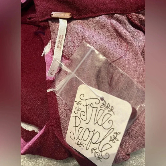 Free People Say You Love Me‎ Blouse floral boho top NWT - Picture 13 of 14